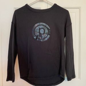 Pure Barre all black lightweight sweater